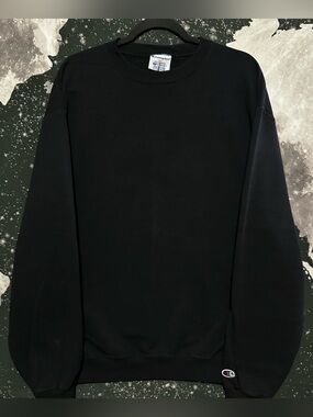 Champion Eco Fleece Black Crewneck Sweatshirt